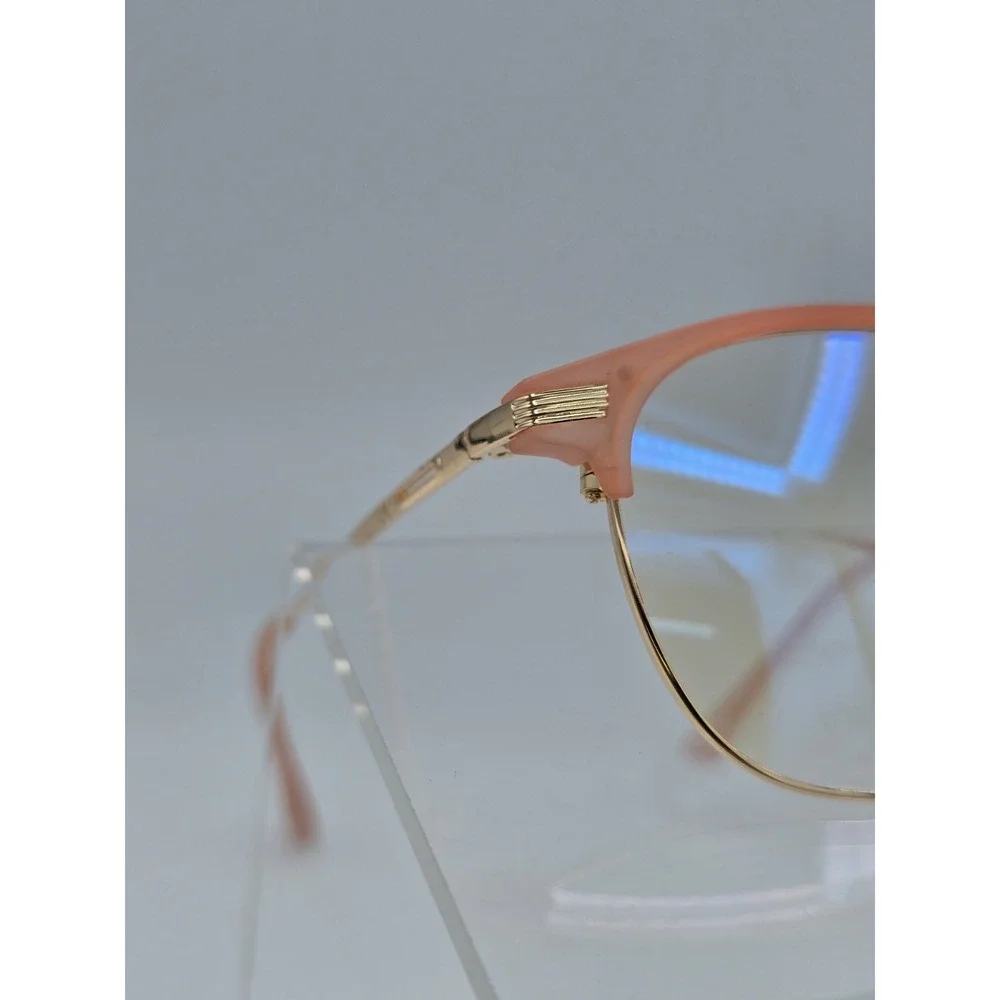 ATTCL EYEGLASSES FRAMES ONLY‎ TR5054 C383 54[]18 142 Pink Metal Frame Gold